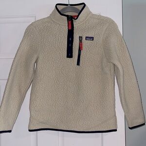 Patagonia kid Large (12) Sherpa pullover- fits small